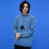 Square point Sweatshirts [Dusty-blue] (6591813419126)