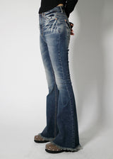 ラフブーツカットデニムパンツ / no.3005 Rough Bootcut Denim Pants (2color)