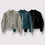 MG Glossy Biker Jacket (3 colors)