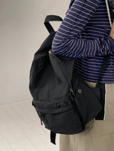 Notid Pocket Nylon Plain Backpack