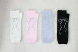 ribbon angora hand warmer (sky gray)