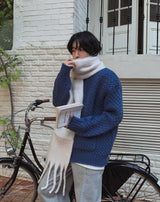 [Handmade]ウィークリーハイネックファスナーカーディガン (4 color)