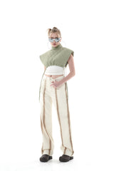 キルティングクロップベスト/QUILTING CROPPED VEST