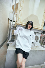 コラボレーションハートTシャツ / PUBLUX × GRAVER - WHITE