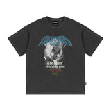 スカルバンドピグメントTシャツ / SKULL BAND PIGMENT T-SHIRTS - PIGMENT CHARCOAL