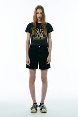 アメリカンドリームクロップTシャツ/AMERICAN DREAM CROP TEE [CHARCOAL]