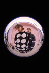 HOLE ARGYLE ROUND KNIT / BLACK (6600196751478)