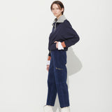 [UNISEX] ADAM CROP SWEATSHIRT, NAVY (6630749831286)