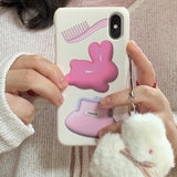 flying bunny hard phone case(glossy)