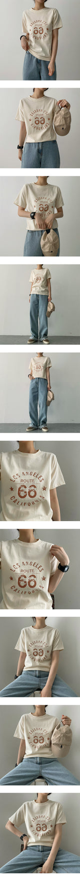 ロサンゼルス半袖Tシャツ / Los Angeles Short-Sleeved T-Shirt