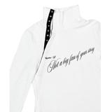 スナップシャツ/SNAP SHIRTS : Not a big fan of your story (White)
