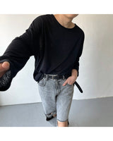 90's See-Through Painting Loose T-Shirt