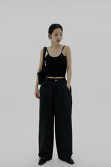 ハードキャップスリーブレストップ/Hard cap sleeveless (3color)