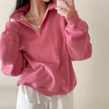 [BELLIDE MADE] TONE UP DOUBLE SIDE RAISED HALF NECK SWEAT