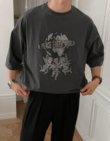 エーコンピースワールドショートスリーブTシャツ