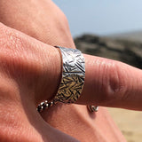ラフ9シルバーリング / Rough9 silver ring (4596819591286)