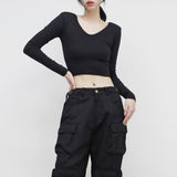 [NONCODE] Cora Pad V-neck T-shirt