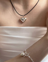 [92.5silver]  juicy heart necklace