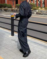 モノリネンツータックデニム / LE Mono Linen Two-Tuck Denim