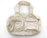 Tatoon nylon two-pocket shoulder bag