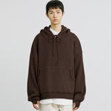 ハンドウォーマーニットフーディー/KANDAI HANDWARMER KNIT HOODIE BROWN