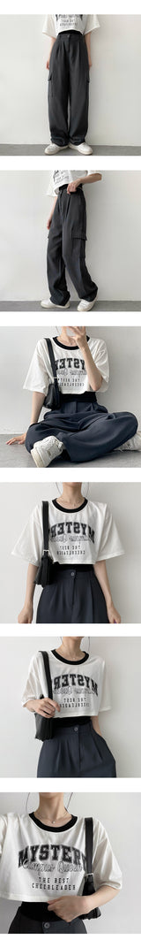 スリーブレスレイヤードショートスリーブTシャツ