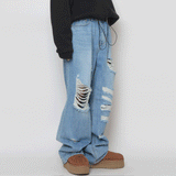 ビンテージワイドデニムパンツ/ vintage wide denim pants