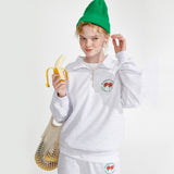 Logo HALF Zip-up [Light grey] (6610311217270)