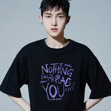 HOLYNUMBER7 X DKZ セヒョンレタリングブラックTシャツ