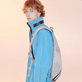HYBRID MESSENGER BAG (SILVER)