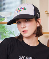 Palm Tree Logo Ordinary Mesh Cap Black