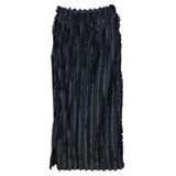 FUR KNIT BENDING H LINE SKIRT (6659932192886)