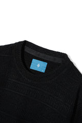 ミックス ジャカード ニット ロングスリーブ / Mix jacquard Knit Longsleeve K10 Matte Black