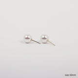 14Kゴールド スワロフスキーパールピアス/14K Gold Swarovski Pearl Earring (10mm + 14k gold clutch)