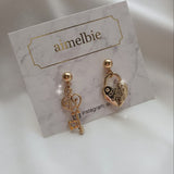 Gold Heart Key Piercing