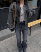 Tale boots cut denim pants