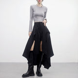 Frenky Unbalanced Skirt Pants