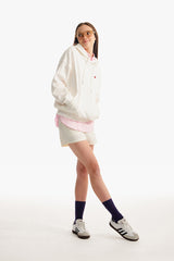 スモールチェリーサイドポケットフーディー／SMALL CHERRY SIDE POCKET HOODIE [IVORY]
