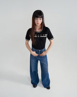 プリヴェバーロゴニッティドクロップドTシャツ