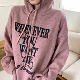 ワットエバーナッピングVネックボクシーレタリングフーディーTシャツ