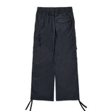 リファインナイロンパラシュートパンツ / REFINE NYLON PARACHUTE PANTS_BK