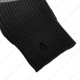 Striped Oversized Warmer Hooded Knitwear (3 colors)
