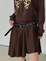 カットアンバランススカート/Cut unbalanced skirt (2color)