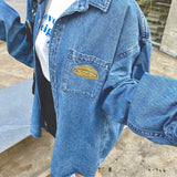 ロゴ刺繍デニムシャツ / paragraph 21f/w Logo embroidery denim shirt 1color (6611345899638)