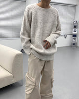 ブラッシュウールラグランニット/CR Brush Wool Raglan Knit (4 colors)