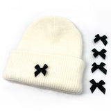 リボンアンゴラビーニー  / Ribbon Angora Beanie