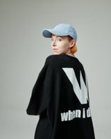 WオーバーサイズTシャツ / W Oversize T-shirts (Black)