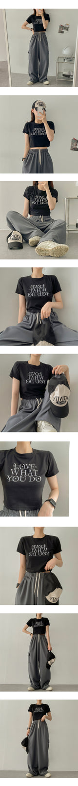 What Love Cropped Short-Sleeved T-Shirt