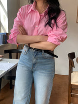 ブルーオンウォッシュドワイドストレートデニムパンツ / Blue-On-Washed Wide Straight Denim Pants