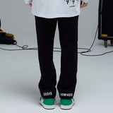 ストレートフィットスウェットパンツ/STRAIGHT-FIT SWEAT PANTS-BLACK